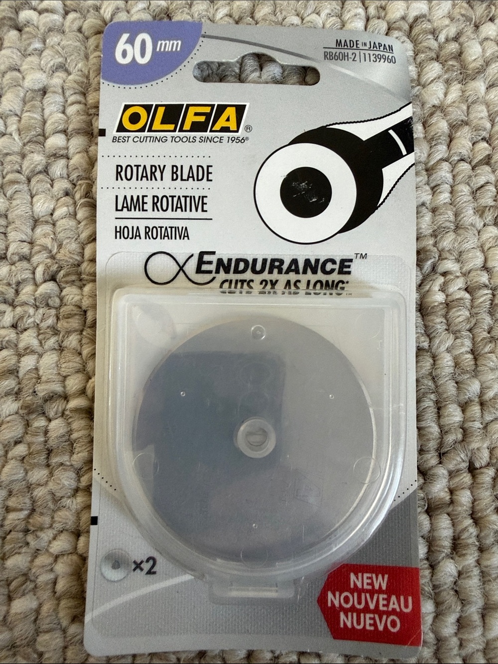 60mm Endurance Rotary Blade - Black